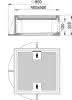 Aufsatz 500x500 Kl.C Pult gerade Guss/Beton-Guss, f.gerade Bordkanten,