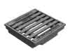 Hof-Aufsatz 300x300 Kl.A Pult SW16 Guss, DIN 19590-A, Rahmenhöhe 60mm
