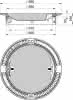 Schachtabd.SN MEILEVEL-A Kl.D rd.LW610 o.V.m.E., Guss/Beton-Guss, DUOMEIPREN
