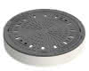 Schachtabd.Kl.B rd.LW610 m.V. Beton-Guss/Guss
