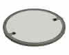 Schachtabd.Kl.B rd.LW800 o.V. Guss/Beton-Guss, Deckel DIN 19596-3-800,