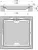 Kabelschachtabd.Kl.D 700x700mm twd Beton-Guss, 4 Verschraubungen,