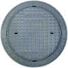 Schachtabd.MEILEVEL-K Kl.D rd.LW600 o.V. Guss, WN-Hydranten-Deckel, m.E.