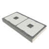 Kabelschachtabd.Kl.B 700x1440mm m.V Beton-Guss, m.V. in 2 Deckel