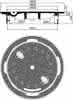 Schachtabd.SN MEILEVEL-MGR Kl.D rd.LW610 o.V.m.E., Guss, DUOMEIPREN, MEISTEP