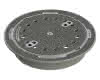 Schachtabd.SN MEILEVEL-MGR Kl.D rd.LW610 m.V.m.E., Gu., MEIPREN im Deck., MEISTEP