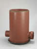 HS-Kontrollschacht DN/OD 630 Gerinne DN/OD 160, gerade, braun