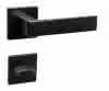 Rubico Rosettengarnitur WC 8/8mm Zamak schwarz-matt Rosetten rund