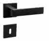 Rubico Rosettengarnitur BB 8mm Zamak schwarz matt Rosetten eckig
