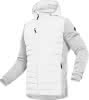 Herren-Hybridjacke weiß Gr. XL Strick/Steppstoff mit Kapuze