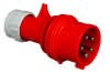 Stecker CEE 5polig 16A IP44 rot m.Phasenwender