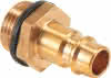 Druckluft-Einstecknippel 3/8" (2 Stück) Aussengewinde