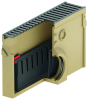 ACO Self Euroline 2.0 Einlaufkasten 0,5m B118mm, T300mm, mit Stegrost Stahl vz.