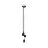 Pendelleuchte Neordic Ketil E27 schwarz 3x20W, 230V Sililkon/Kunststoff