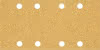 EXPERT C470 Schleifpapier 93x186mm 10 St G 40, mit 8 Löchern, Klettverschl.