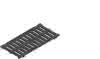 FASERFIX KS 200 Gussrost SW 18mm Kl.D 500x249x20mm, schwarz