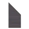 System Platinum XL Zaun-Anschluss-Set anthrazit 89x180cm