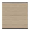 SYSTEM WPC XL Zaunfeld-Set sand anthrazi Leiste 178x184cm