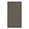 ALU Plus Tor SYSTEM Vintage Oak 98x180cm Rahmen Anthrazit, DIN Links/Rechts
