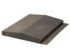 Mauerabdeckplatte Satteldach anthrazit 49x40x3,5-5,5-3,5 cm