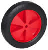 Ersatzrad Kunststoff rot GL Ø200x40 mm Nabe Ø38 mm, Rillenprofil, TK 40 kg