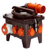 Stromverteiler M3 Vollgummi 400V schwarz IP54 CEE 32A 2m H07RN-F 5G4