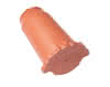 Braas First konisch(O) Royalgrau Opal 2,6 Firstanfang Schmuck m.Klammer