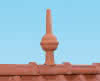Braas Dachschmuck First-Spitze 55cm Kupferrot