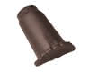 Braas First konisch(O) Dunkelbraun Firstanfang Muschelscheibe m.Fi-Klammer