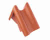 Braas Achat 14 GS(Hanseat) Naturrot Pultortgangziegel links