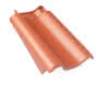 Braas Achat 14 GS(Hanseat) Naturrot Ortgangziegel links Geradschnitt