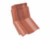 Braas Achat 14 GS(Hanseat) Naturrot Knick-Ortgangziegel links