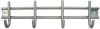 Garderobenleiste Edelstahl geb. 80x300mm mit 4 Haken