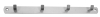 Hakenleiste Alu silber eloxiert 340mm mit 5 Haken
