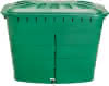 Regentonne eckig komplett grün 520l 