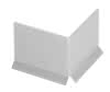 BALKON Kiesleiste Eckverbinder 100mm Edelstahl, gebürstet