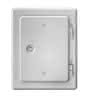 Kamintür K20/4 weiss 14x20 V2A mit Vierkantverschluss