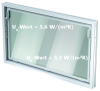 ACO Nebenraumfenster Kippflügel 80x40 cm   Einfachglas weiß  #82603