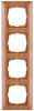 Abdeckrahmen Milano 4-fach buche 