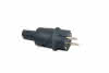 Gummistecker IP44 schwarz 