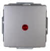 Kontrollschalter Venedig platin mit Linse,,10AX, 250V~