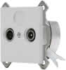 Antennensteckdose Athenis grau matt TV/RF