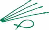 Kabelbinder wiederverwendbar grün 23,5cm für Garten und Pflanzen