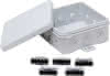 AP-FR Abzweigdose 85x85x40mm grau IP54 5x 5-polige Steckklemmen