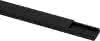 Kabelkanal 20x10 mm schwarz 2m mit abnehmb. Deckel & Klebestreifen