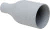 Abdeckung E27-Fassung Alu. 90mm Ø40 gr. zementgrau