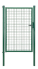 Einzeltor Wellengitter grün 1000x1500 mm mit Pfosten Ø60 mm