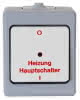 Heizungshauptschalter Standard beleucht. grau AP-Feuchtraum
