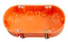 Schalterdose 2-fach Hohlwand 143x70x47mm 