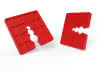 PVC-Abstandhalter 3mm rot (BK 1071) Beutel a 100 Stück